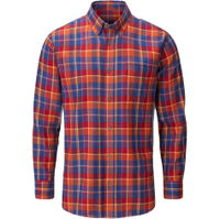 Mens Ilkley Flannel Button Down Collar Shirt